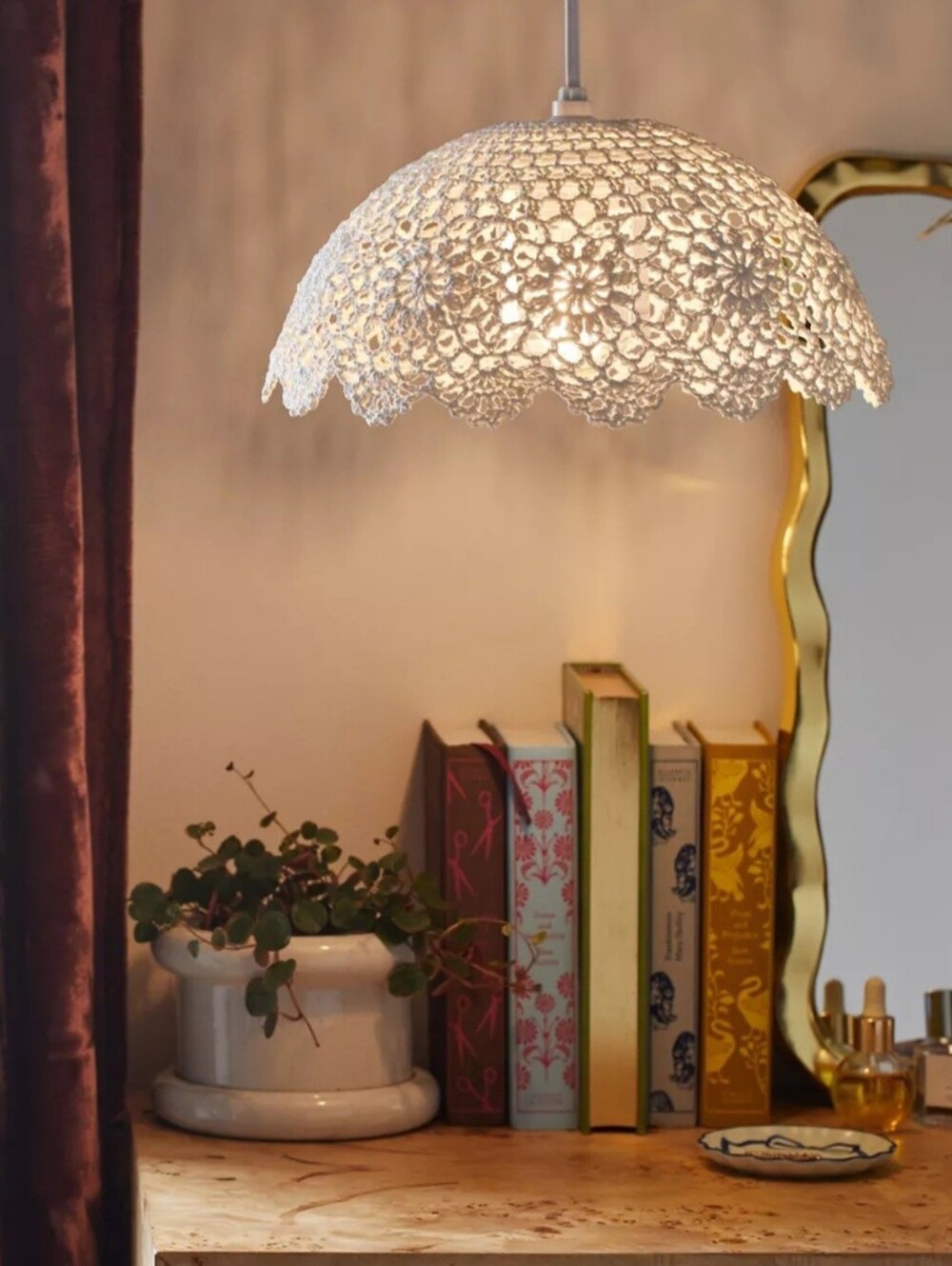 Urban Outfitters, Eliora Lace Lamp Shade